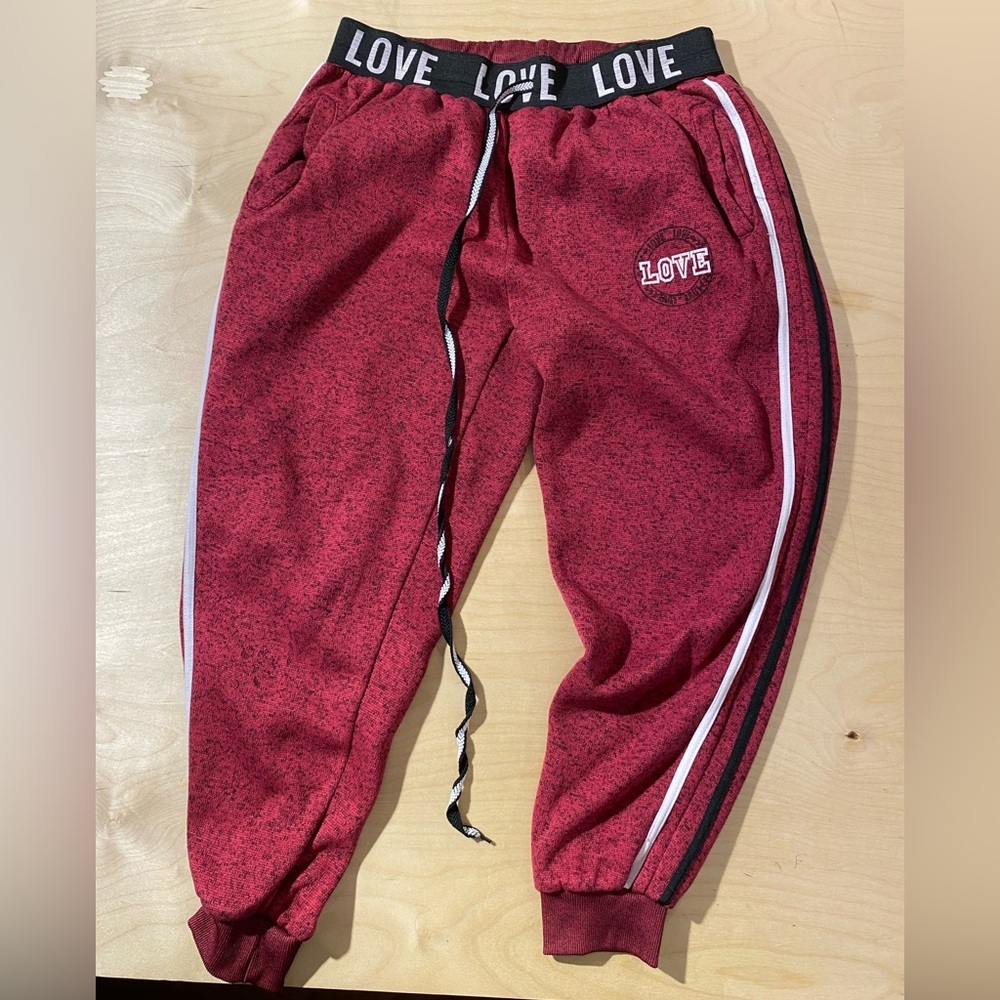 New Look Deep Red Knitwear Joggers 2X (OE)